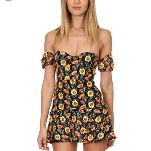 For Love & Lemons Amelia Strapless Dress